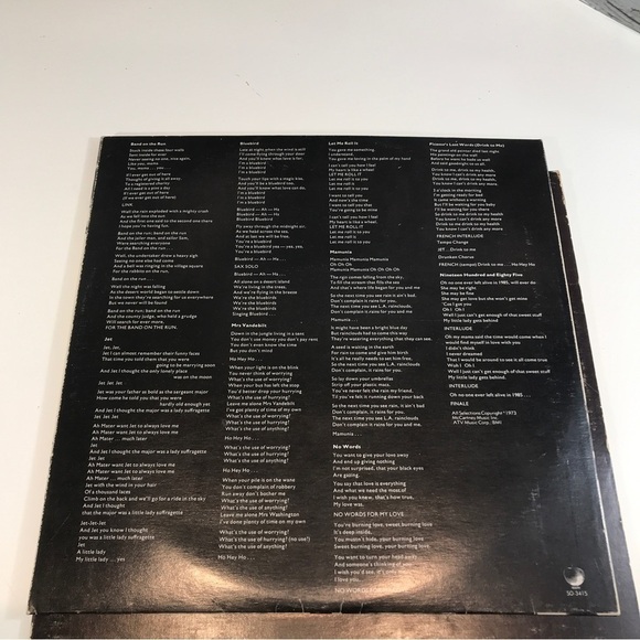 BAND on the Run Paul MaCartney & Wings with Original Poster Tested 1973 - Picture 6 of 11